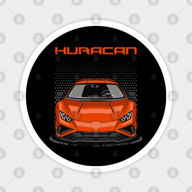 Huracan LP610-4 (Arancio Sole) Magnet by Jiooji Project